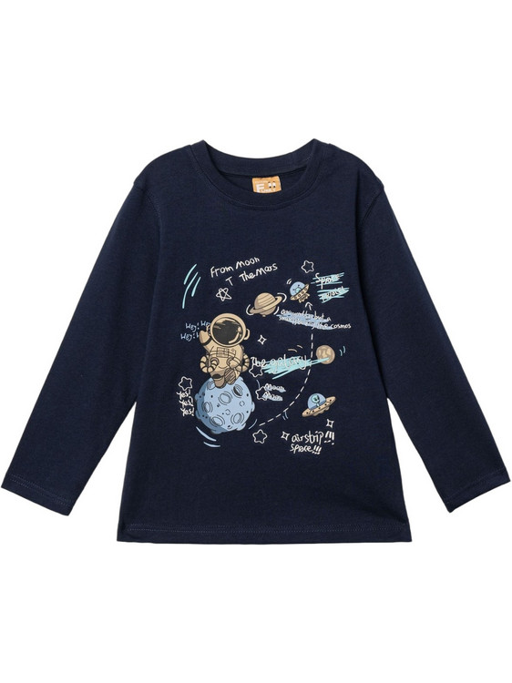 Funky Παιδικό T-Shirt Μακρυμάνικο Navy Μπλε 227-306120-1