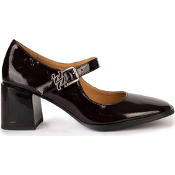 Versace 19V69 Γόβες Λουστρίνι με Χοντρό Χαμηλό Τακούνι & Μπαρέτα Μαύρες AMA735-M1145V