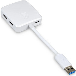 Raspberry Pi USB Hub 3.0 USB-A με 4 Θύρες USB-A & Εξωτερική Παροχή Ρεύματος
