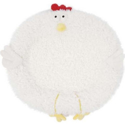 Zeze Cluck-Cluck Chicken Πουφ Κρεβάτι Σκύλου Λευκό 61x61cm 32-047