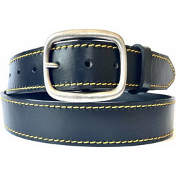 DomLeathers Ανδρική Ζώνη Δερμάτινη Navy Μπλε DL-28QX