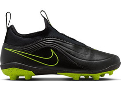 Nike Jr. Tiempo Maestro Club MG IB5029-007 Παιδικά Ποδοσφαιρικά Παπούτσια με Τάπες και Καλτσάκι Μαύρα Lime