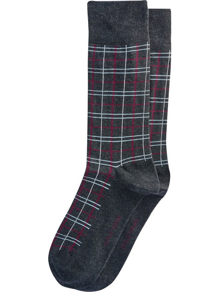 Cole Haan Ανδρικές Κάλτσες Ψηλές με Σχέδια Ανθρακί CHM243DR05001