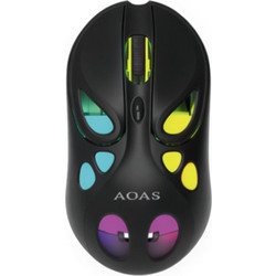 AOAS AS-863 Ασύρματο Gaming Ποντίκι RGB Black