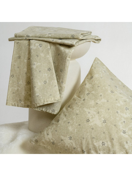 Melinen Σετ Σεντόνια Ημίδιπλα με Λάστιχο 120x200+32 Casual Line Demi Beige Mini