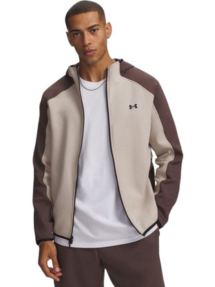 Under Armour Unstoppable Fleece Ανδρική Ζακέτα Φούτερ και Φερμουάρ Μπεζ 6013431-200