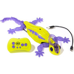 Spin Master Hex Bots Wall Crawler Chameleon Green & Purple Τηλεκατευθυνόμενο 6075451