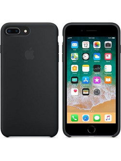 Θήκη Γνήσια Apple Silicone για iPhone 7 PLUS, 8 PLUS - ΜΑΥΡΟ