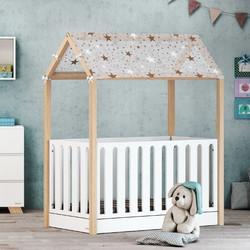 Casababy La Maison Πολυμορφική Κούνια για Στρώμα 70x140cm Stars Natural White