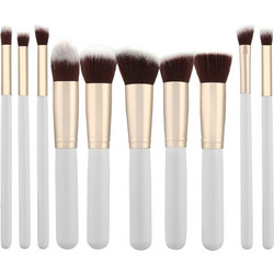 Tools For Beauty Kabuki Makeup White Σετ Πινέλα Μακιγιάζ 10τμχ