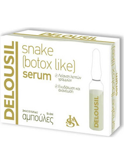 S.J.A Pharm Delousil Snake Botox Like Αντιγηραντικό Ενυδατικό Serum Προσώπου για Σύσφιξη με Πεπτίδια 1x2ml