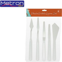 Metron Art Σετ Σπάτουλες Πλαστικές 5 τεμαχίων