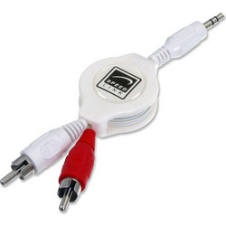 Retractable Audio Cable Stereo Jack 3.5mm To 2 x RCA Καλώδιο Ήχου SL-7217