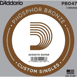 D'Addario PB047 Χορδή Ακουστικής Κιθάρας Phosphor Bronze 47"