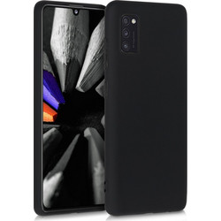 KW Soft Flexible Back Cover Black (Galaxy A41)