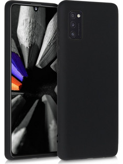 KW Soft Flexible Back Cover Black (Galaxy A41)