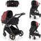 Lorelli Adria Καρότσι Μωρού 2 σε 1 Black Red Lorelli Adria Καρότσι Μωρού 2 σε 1 Black Red