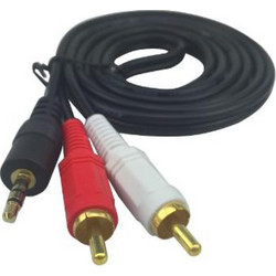 Καλώδιο Aculine audio 3,5mm male - 2xRCA male 1m