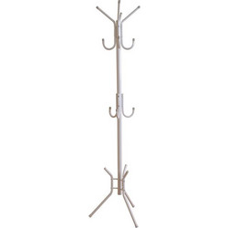 LEROY Καλόγερος Μεταλλικός Άσπρος 38x38x176cm (Ε-00016018)