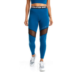 Evolution Body Evo-Fit Γυναικείο Κολάν Μακρύ Ψηλόμεσο Μπλε 2320