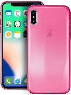 Puro Ultra Slim Transparent/Pink (iPhone XS/X)