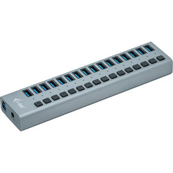 I-tec U3CHARGEHUB16 USB Hub 3.0 USB-A με 16 Θύρες USB-A & Εξωτερική Παροχή Ρεύματος