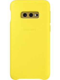Samsung Leather Cover Yellow (Galaxy S10e)