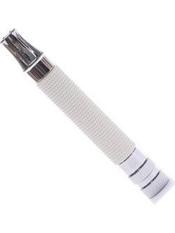 Λαβή Ξυριστικής Μηχανής DE Yaqi White & Chrome Brass RAW1913