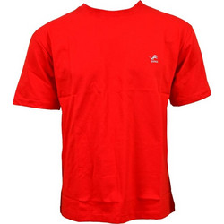 Ανδρικό T-Shirt LION Μονόχρωμη με λαιμουδιά - Κόκκινο