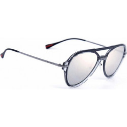Prada Sport SPS 04TS MQG2B0 Αθλητικά Ανδρικά Γυαλιά Ηλίου Aviator Μεταλλικά Ασημί με Μαύρο Polarized Φακό