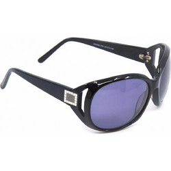 Envy 5908 C01 Γυναικεία Γυαλιά Ηλίου Oversized Κοκάλινα Μαύρα με Μπλε Polarized Φακό