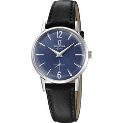 Festina Γυναικείο Ρολόι με Μαύρο Δερμάτινο Λουράκι F20254/3