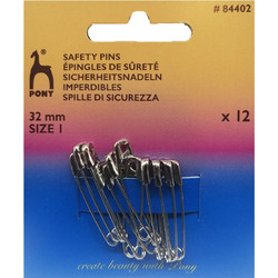 Παραμάνες Ασημί Size 1 32mm 12 τεμάχια