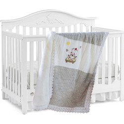 SB Home Madie Κουβέρτα Αγκαλιάς Πλεκτή Grey 90x90cm