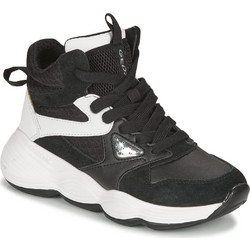 Geox Παιδικά Sneakers Μποτάκια Μαύρα Λευκά J04CNA05422C0504
