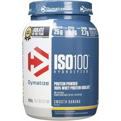 Dymatize ISO100 Hydrolyzed Smooth Banana Πρωτεΐνη Ορού Γάλακτος Γράμμωσης Χωρίς Λακτόζη 900gr