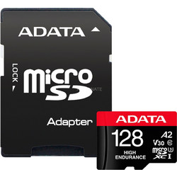 Adata High Endurance microSDXC 128GB Class 10 U3 V30 UHS-I A2 + Adapter