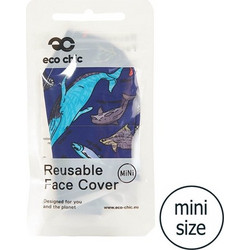 Eco Chic Mini Face Cover Blue Sea Creatures M109 1τμχ