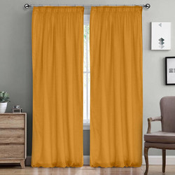 Lino Home Κουρτίνα με Τρέσα 145x295 Line 501 Honey