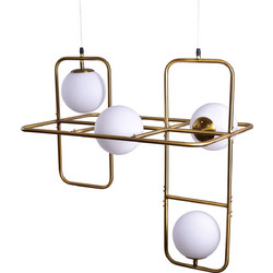Home Lighting Athen Κρεμαστό Φωτιστικό Οροφής Πολύφωτο E27 Λευκό 77-3530