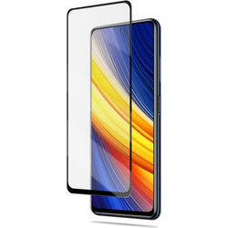 AMORUS Σκληρυμένο Γυαλί (Tempered Glass) Προστασίας Οθόνης Πλήρης Κάλυψης για Xiaomi Poco X3 Pro - Μαύρο (κόλλα περιφερειακά)