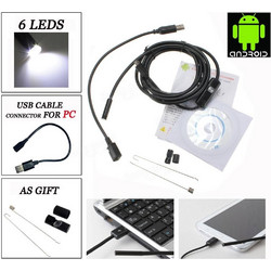 USB ΑΔΙΑΒΡΟΧΗ ΚΑΜΕΡΑ ΕΝΔΟΣΚΟΠΙΟ ΜΕ LED ΓΙΑ ΚΙΝΗΤΑ ΤΗΛΕΦΩΝΑ ANDROID 5.5mm +typec - (5M) (OEM)