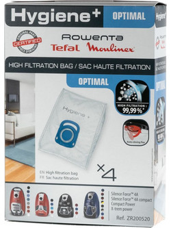 Rowenta Hygiene Original RO6886EA Σακούλες Σκούπας 4τμχ Συμβατές με Σκούπα Rowenta / Tefal / Moulinex