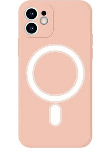Θήκη Iphone 12 Mini - Soft Flexible Silicone Rubber Full Coverage Shockproof Magsafe Case Apple - Ρόζ