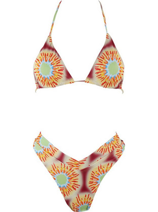 Gsecret Bikini Set Τριγωνάκι με Ενίσχυση Ψηλόμεσο Brazil Κίτρινο WX369-13614