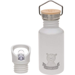 Laessig Adventure Παιδικό Μπουκάλι Θερμός Ανοξείδωτο BPA Free με Καλαμάκι Γκρι 500ml