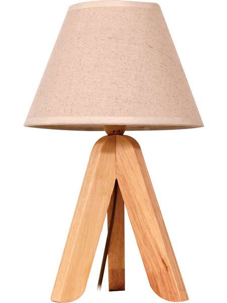 ARlight TLC6311 Πορτατίφ E14 Λευκό Καφέ Φ23xΥ54cm