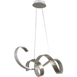 ARlight 672 SL Κρεμαστό Φωτιστικό Οροφής Μονόφωτο LED με Φυσικό Λευκό Φως Ασημί 0104413