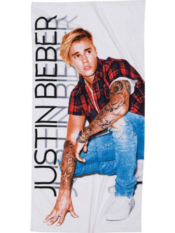 Das Home Kids Justin Bieber Παιδική Πετσέτα Θαλάσσης Λευκή 70x140cm 5806