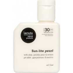 Laouta Sun-Lite Pearl Oil Free Αντηλιακή Κρέμα Προσώπου Αντιγηραντικό SPF30 50ml